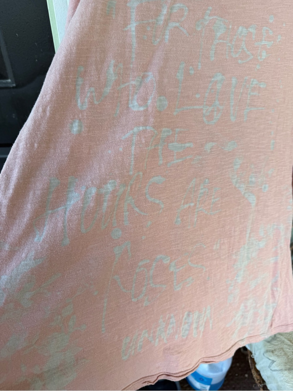 Lot of 2 Magnolia Pearl short sleeve tee shirts pink and gray. O/S will trade - Picture 11 of 11